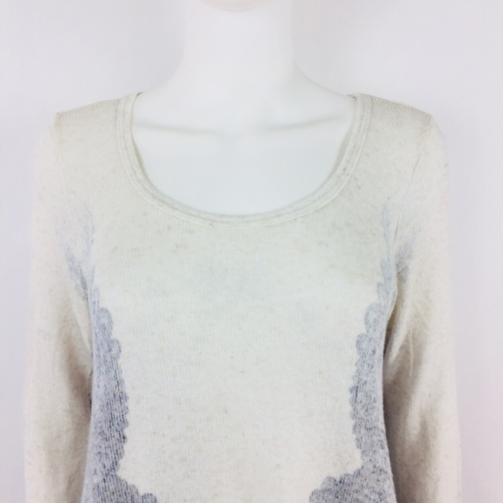 Anthropologie Blu Pepper Ivory Asymmetric Sweater - Picture 4 of 7